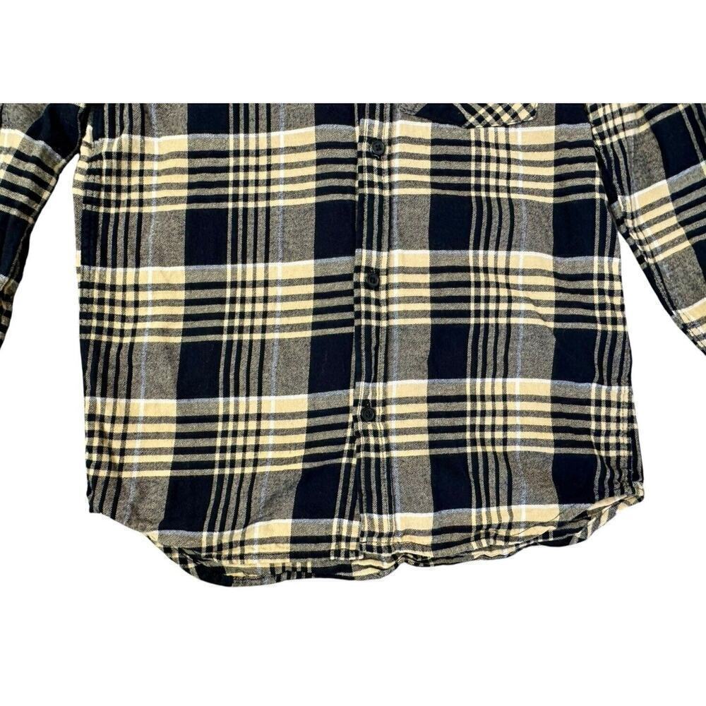 LED ZEPPELIN 70s Rock Retro Vintage Upcycled Plaid Flannel Kids Shirt Sz 10/12 - Picture 5 of 11